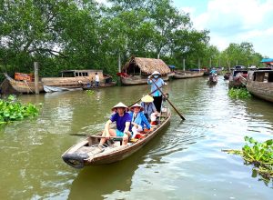 Boat on Mekong Delta by Eviva Tour